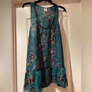 CAbi large floral tank top blouse.
